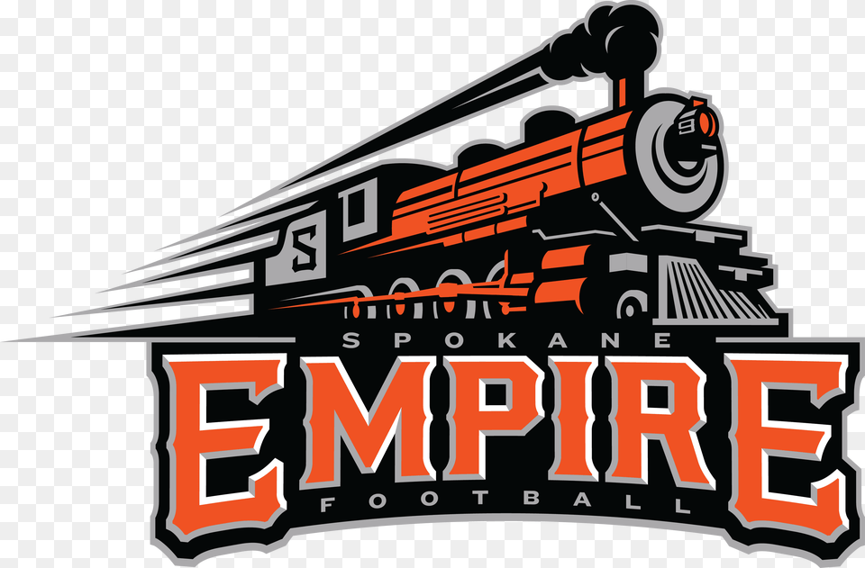Spokane Empire Logo, Locomotive, Railway, Train, Transportation Png Image