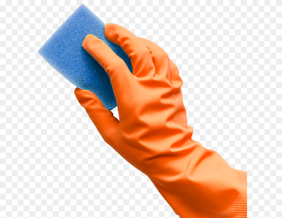 Sponge, Cleaning, Clothing, Glove, Person Free Png Download