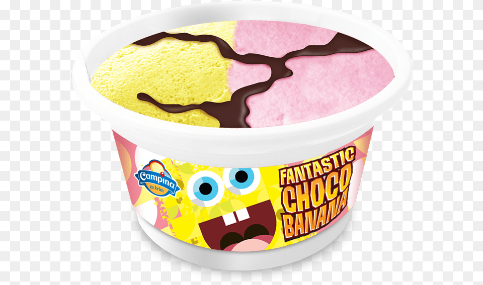 Sponge Bob 3d Cup Wi Es Krim Campina, Cream, Dessert, Food, Ice Cream Png