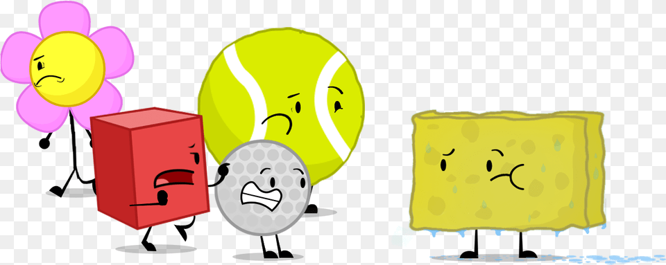 Sponge Out Of Water Battle For Dream Island, Ball, Tennis Ball, Tennis, Sport Png
