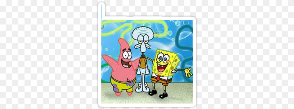 Spongebob And Patrick Best Friends Pictures To Pin Spongebob And Squidward Hd, Art, Book, Comics, Publication Free Png