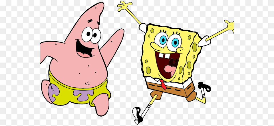 Spongebob And Patrick Coloring, Cartoon, Animal, Bear, Mammal Free Png Download