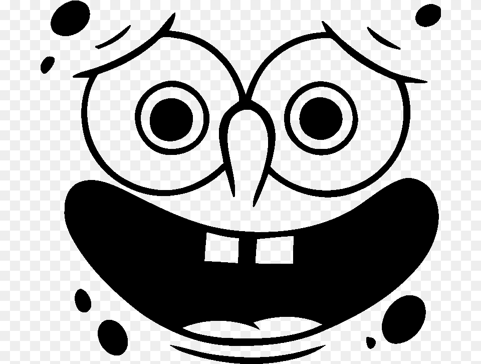 Spongebob Badge, Gray Png Image