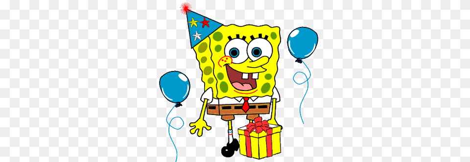 Spongebob Birthday, Balloon, Animal, Bird Free Transparent Png