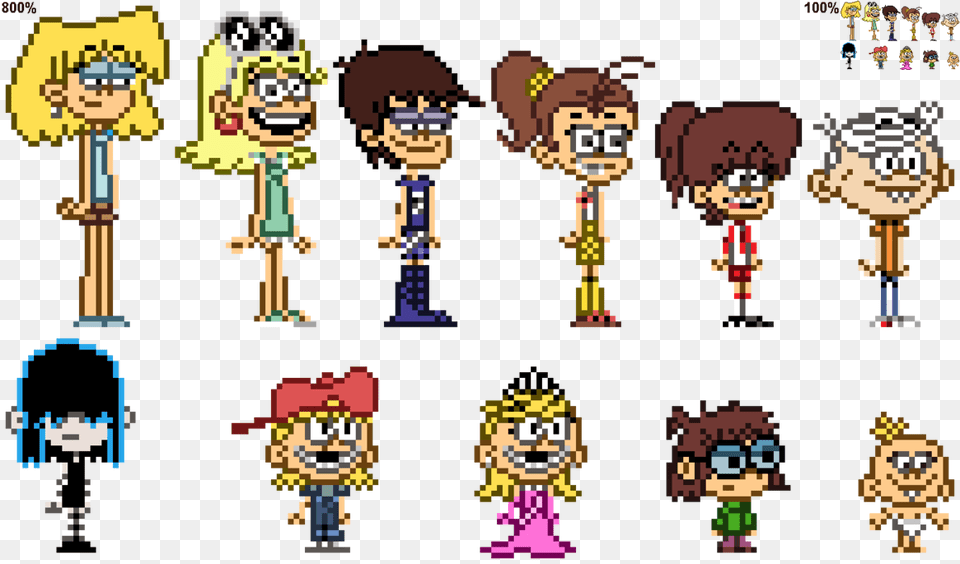 Spongebob Caveman Pixel Art Lincoln Loud, Person Free Png Download