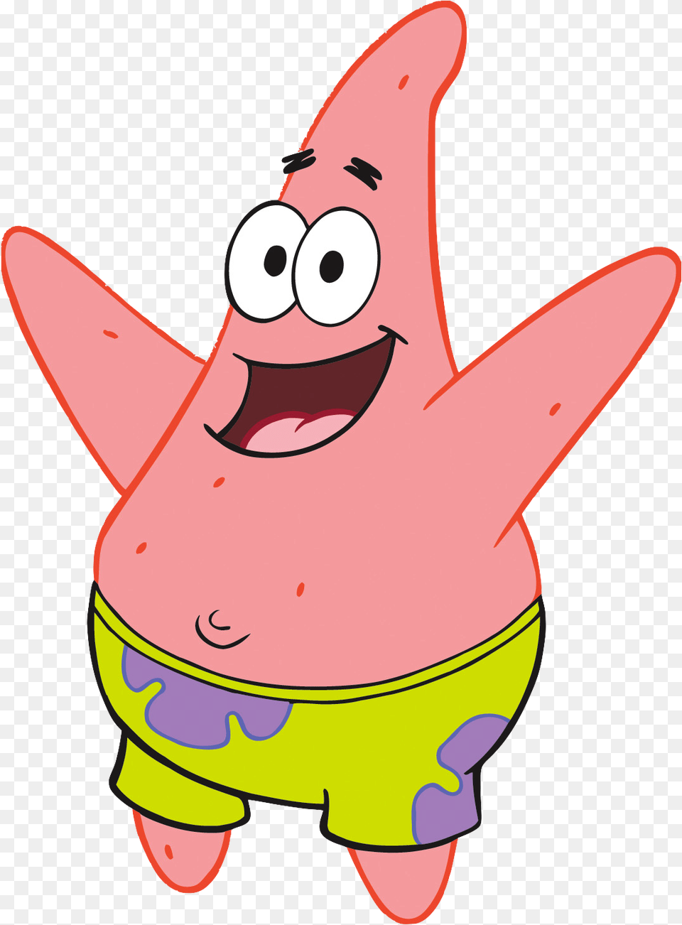 Spongebob Characters Patrick Star Transparent, Cartoon, Animal, Fish, Sea Life Png