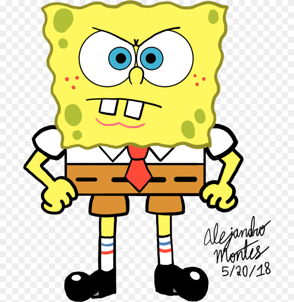 Spongebob Clipart Eye For And Use In Spongebob Angry, Animal, Dinosaur, Reptile Free Png Download