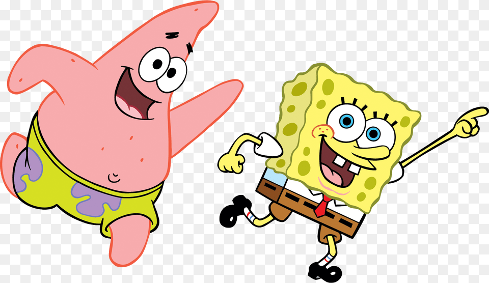 Spongebob En Patrick, Cartoon, Animal, Fish, Sea Life Free Transparent Png
