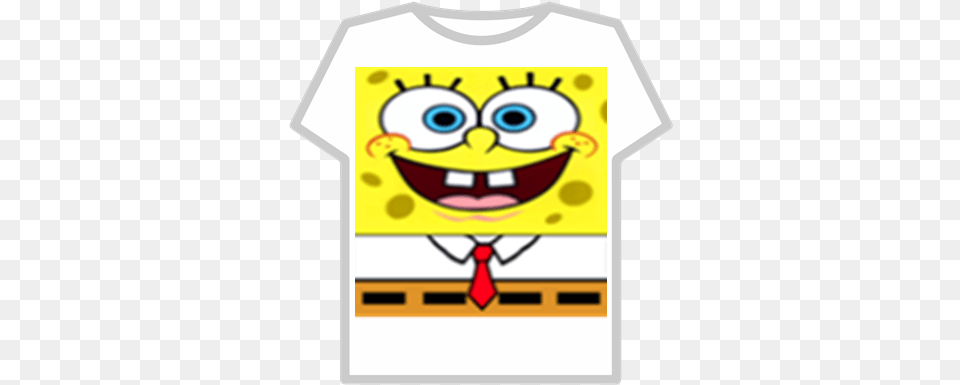 Spongebob Face Spongebob Face T Shirt Roblox, Clothing, T-shirt, Person Free Png Download