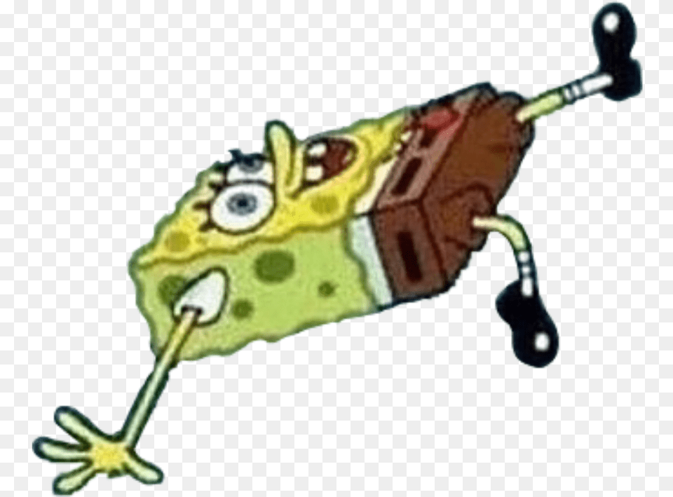 Spongebob Falling On Ice Clipart Download Slipping Spongebob, Animal, Lizard, Reptile Free Transparent Png