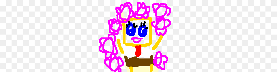 Spongebob Flowers, Baby, Blackboard, Person, Face Free Transparent Png