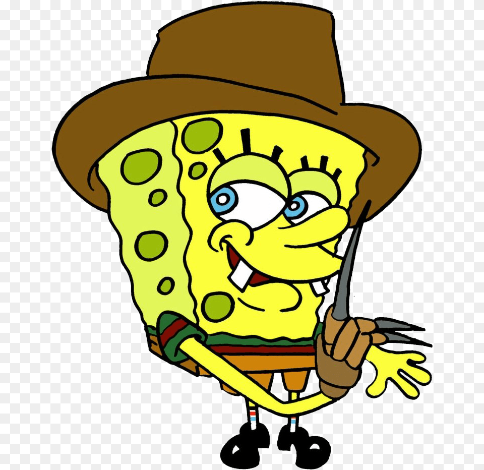 Spongebob Freddy Krueger, Clothing, Hat, Baby, Person Png Image