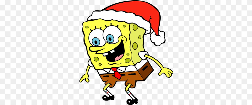 Spongebob Happy Transparent Stickpng Spongebob Christmas Coloring Pages, Baby, Person, Cream, Dessert Free Png Download