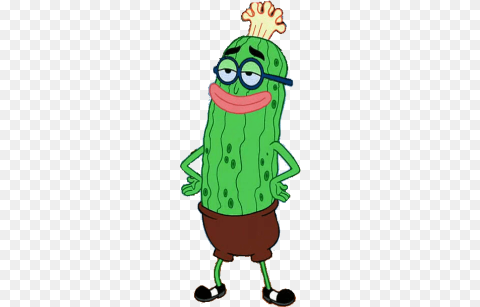 Spongebob Has Left The Building He Gets So Obsessed Sea Cucumber Cartoon, Person, Food, Plant, Produce Png