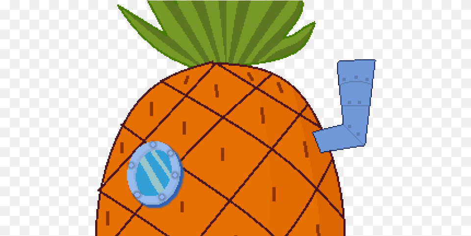 Spongebob House, Food, Fruit, Pineapple, Plant Free Png