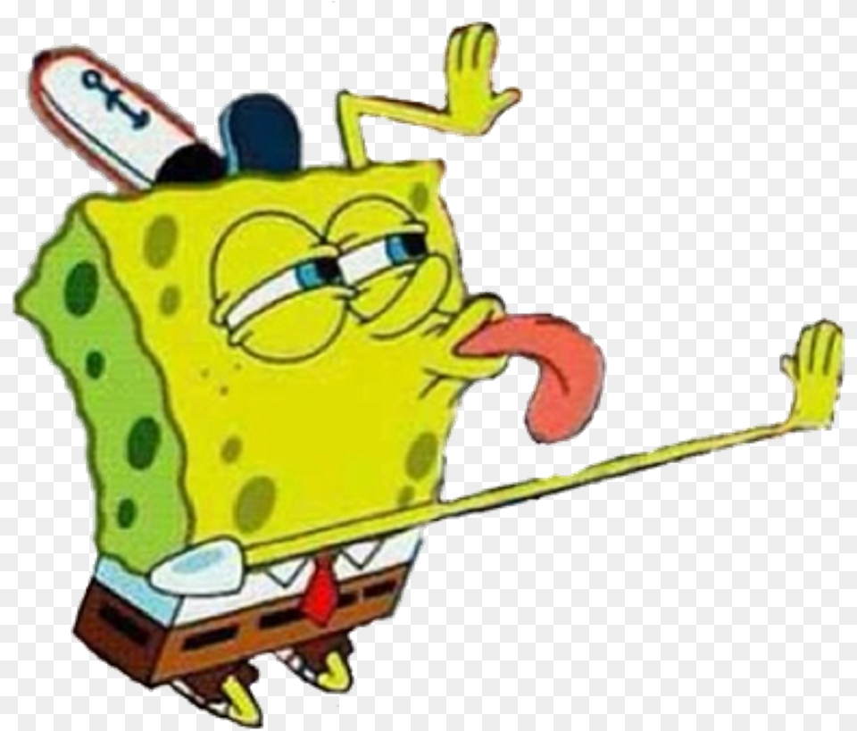Spongebob Licking Meme Transparent Clipart Download Spongebob Licking Transparent Png Image