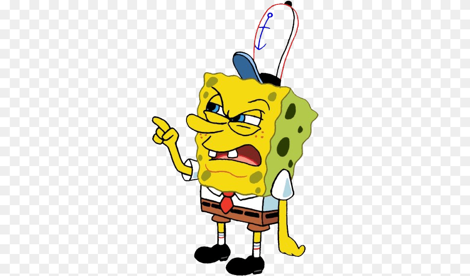 Spongebob Mad, Baby, Person, Cartoon Png Image