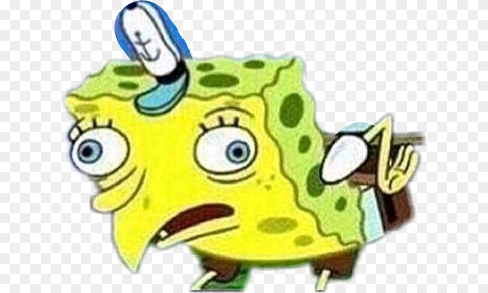 Spongebob Memes Spongebobmeme Clipart Download Please Place Item In The Bagging Area, Green, Baby, Person, Animal Free Transparent Png