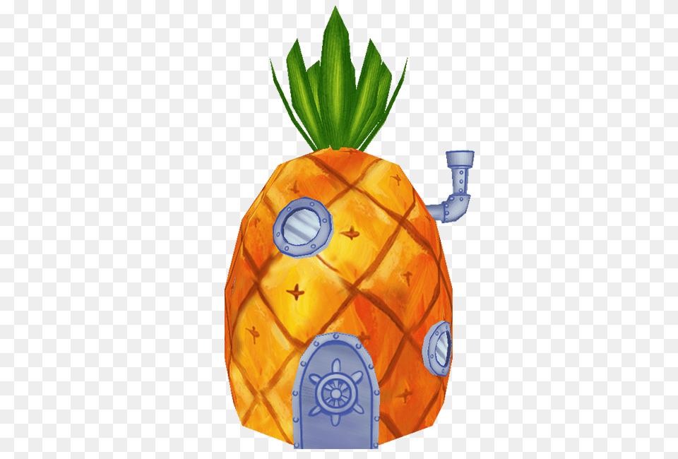 Spongebob Pineapple Spongebob Squarepants Spongebob Pineapple House, Food, Fruit, Plant, Produce Free Transparent Png