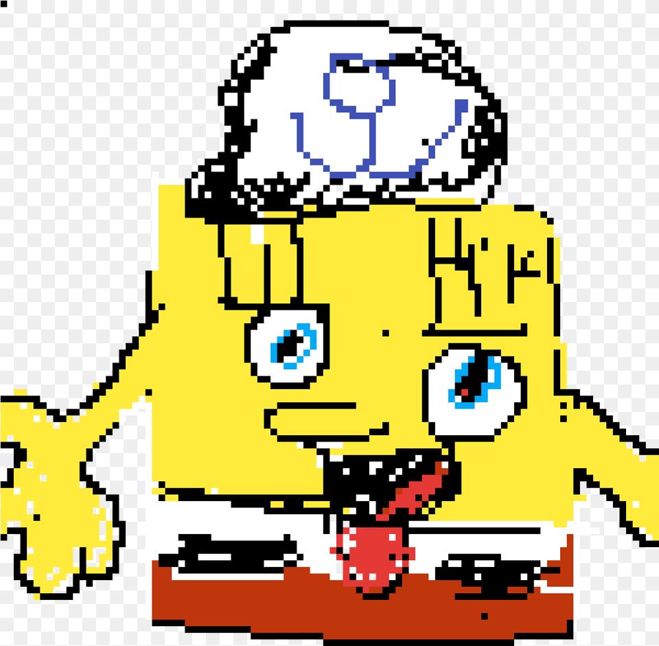 Spongebob Pixel Art, Baby, Person, Machine Free Png