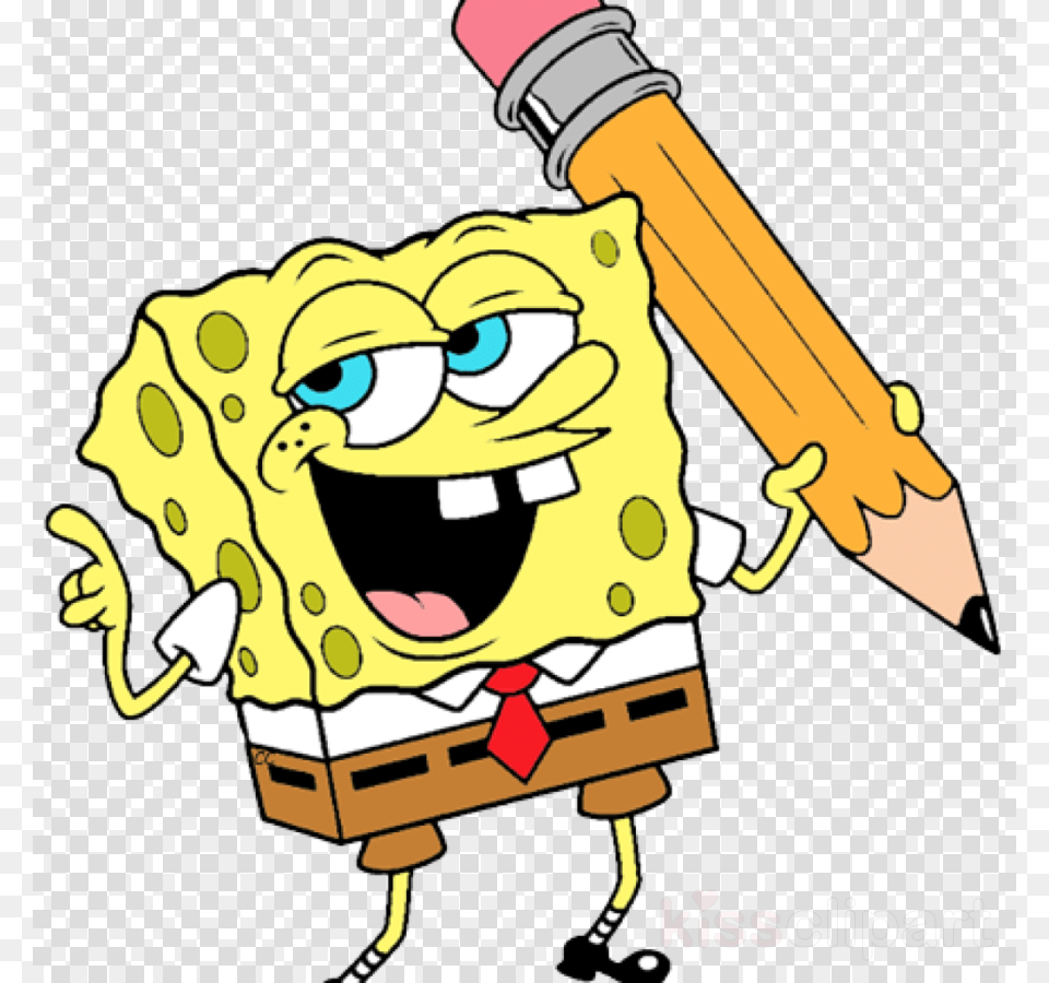 Spongebob School Clipart Squidward Tentacles Clip Art Spongebob Clipart, Pencil Png