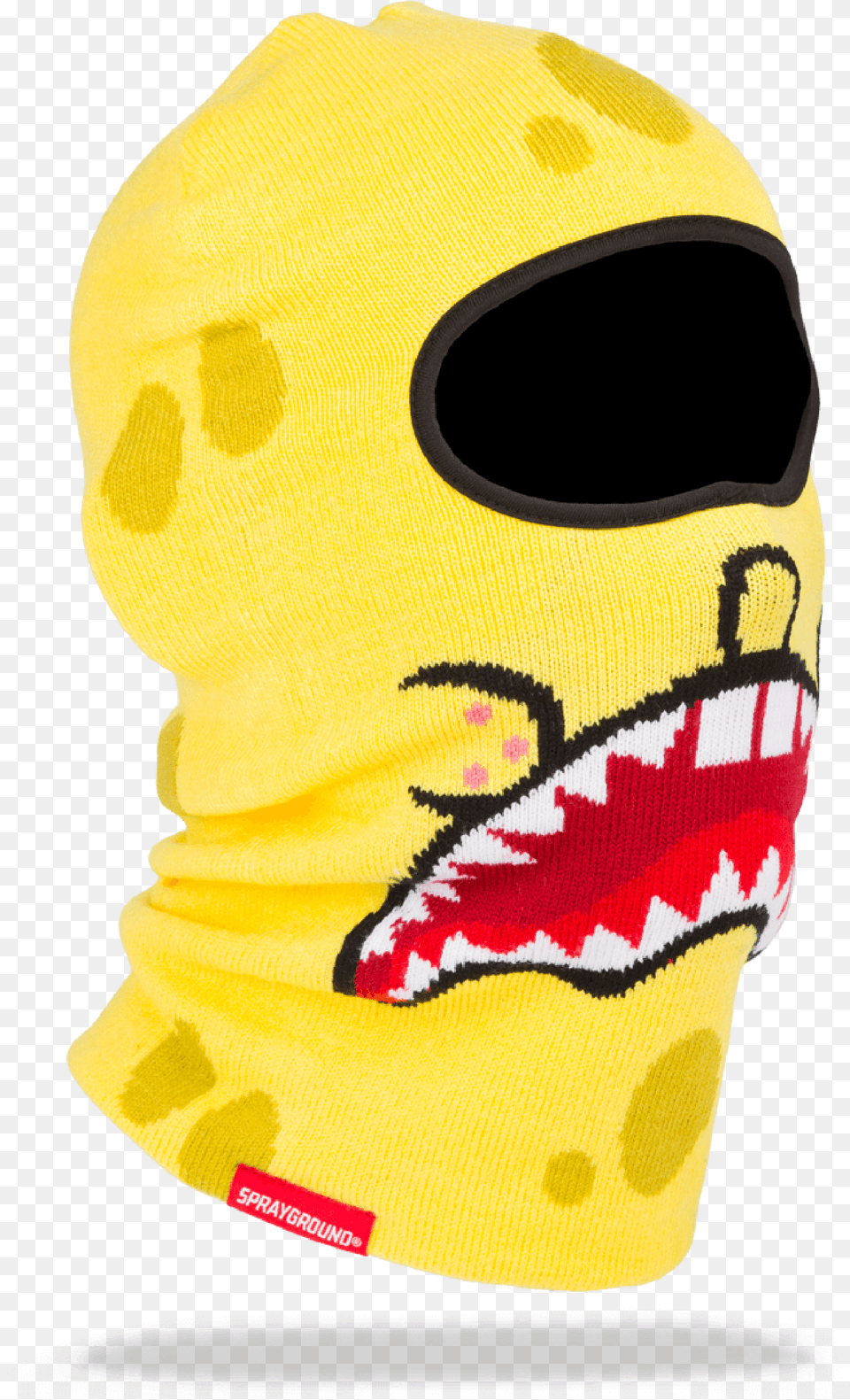 Spongebob Shark Mouth Ski Mask Sprayground Full Face, Clothing, Hat, Baby, Person Free Png Download