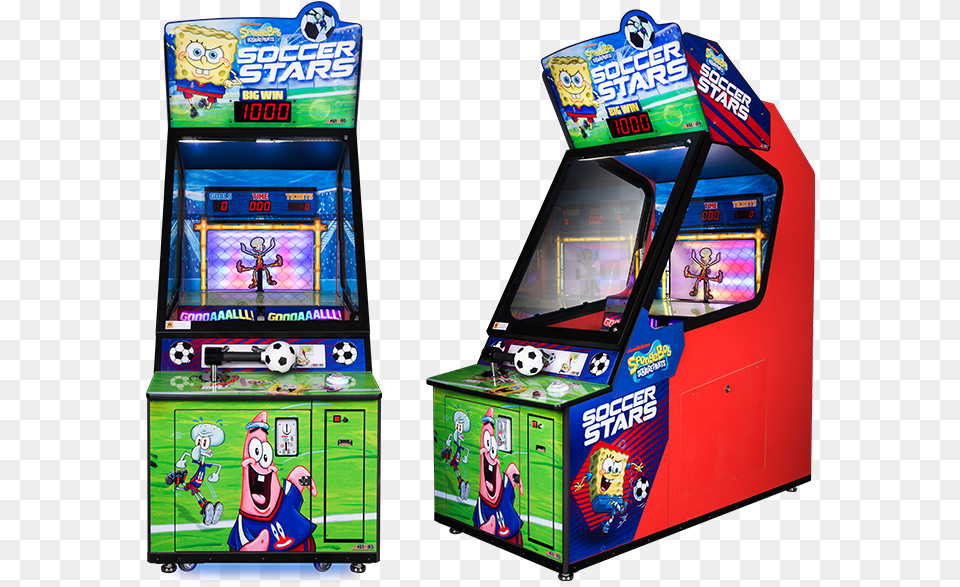 Spongebob Soccer Star Arcade Game, Arcade Game Machine, Person, Ball, Football Free Png Download