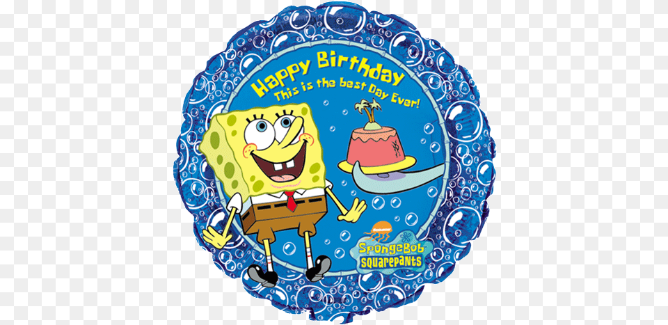 Spongebob Squarepants Birthday Spongebob Squarepants Happy Birthday Spongebob, Birthday Cake, Cake, Cream, Dessert Png Image