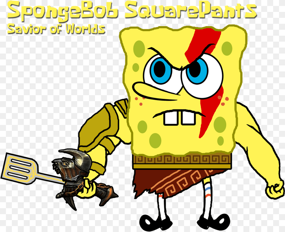Spongebob Squarepants Download Image Spongebob God Of War, Baby, Person, Book, Comics Free Transparent Png