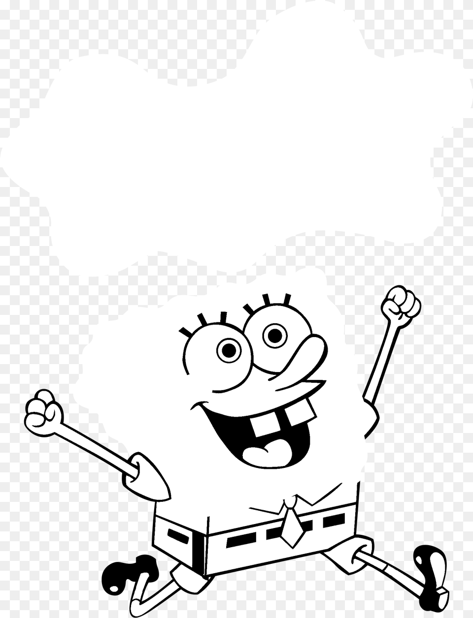 Spongebob Squarepants For Coloring, Stencil, Baby, Person Free Png Download