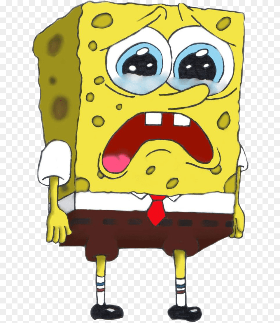 Spongebob Squarepants Saddest Spongebob, Art, Painting Free Png Download