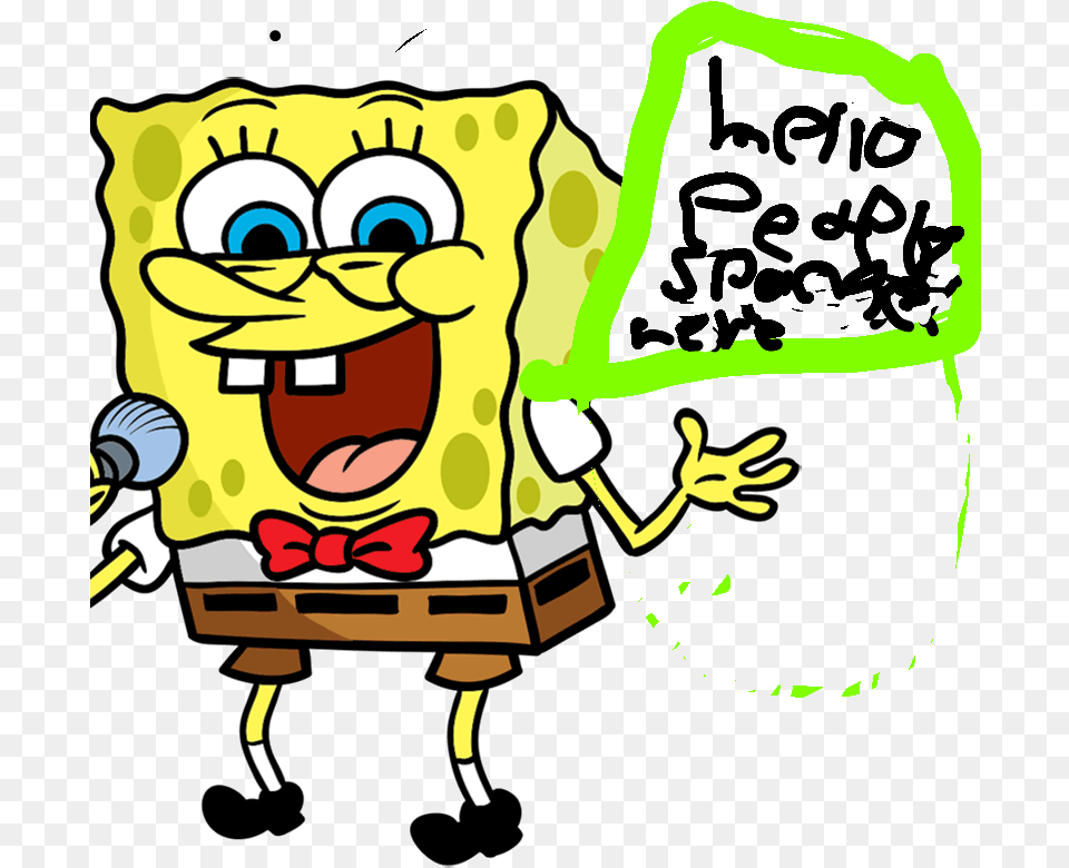 Spongebob Squarepants Singing, Baby, Person Free Png Download