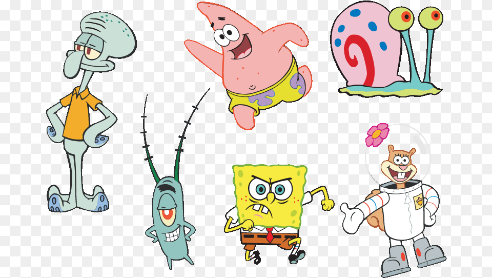 Spongebob Squarepants Spongebob And Friends Clipart, Cartoon, Baby, Person, Face Free Png