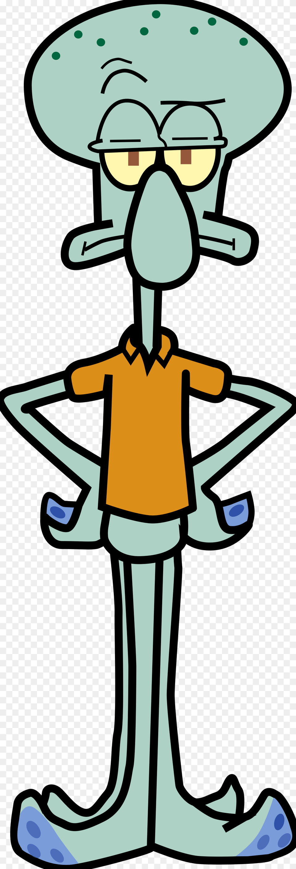 Spongebob Squarepants Squidward Squidward Clipart, Person, Cartoon, Cleaning Png