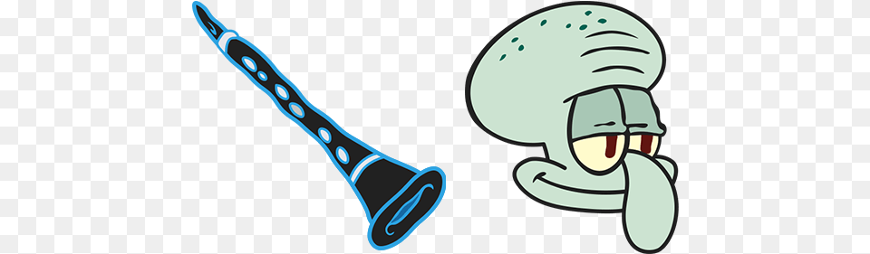 Spongebob Squidward Clarinet Cursor Spongebob, Blade, Razor, Weapon, Musical Instrument Free Transparent Png