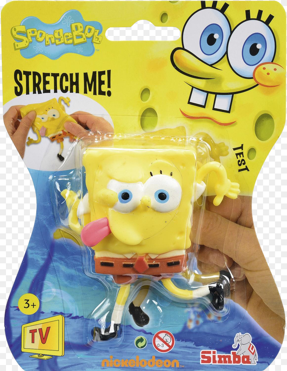 Spongebob Stretch Figurine Stretchy Spongebob, Toy, Baby, Person Free Png Download