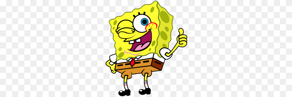 Spongebob Thumb Up, Cartoon, Dynamite, Weapon Png Image