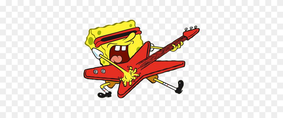 Spongebob Transparent Images, Guitar, Musical Instrument Png Image