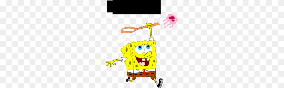 Spongebob Using Net With Jellyfish Clip Art, Cutlery, Spoon, Cartoon Png