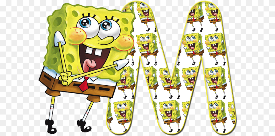 Spongebob With Letter D Free Png Download