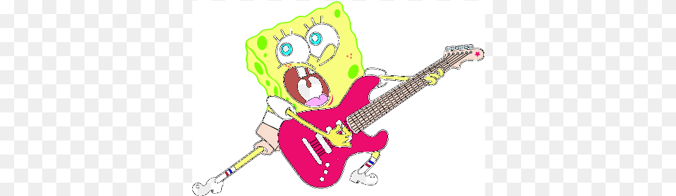 Spongebobsquarepants Bob Esponja, Guitar, Musical Instrument Free Png Download