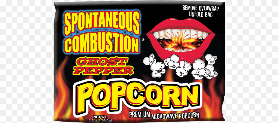 Spontaneous Combustion Ghost Pepper Popcorn Ass Kickin Ak847 35 Oz Sriracha Microwave Popcorn, Advertisement, Poster, Adult, Bride Png