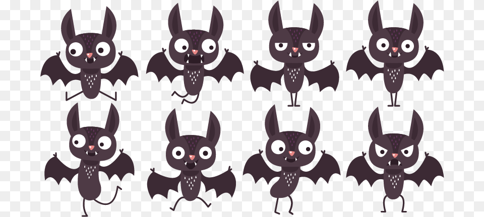 Spooky Bats For Halloween Tenstickers Cartoon, Accessories, Animal, Mammal, Cat Free Png Download