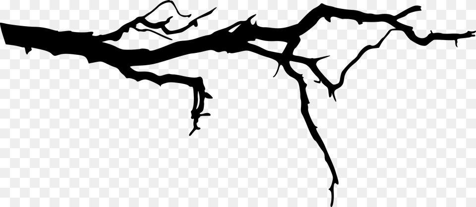 Spooky Branch, Gray Free Png Download