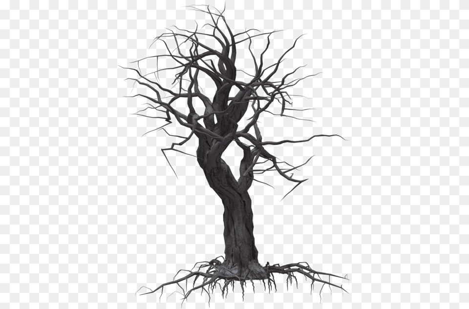 Spooky Clipart Creepy Tree, Wood, Plant, Art, Drawing Free Transparent Png
