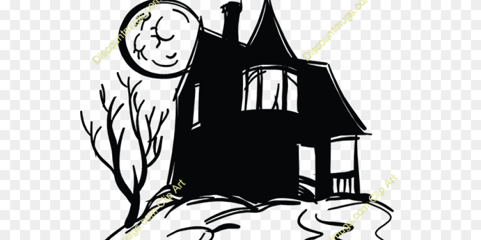 Spooky Clipart Haunted House, Architecture, Building, Cottage, Housing Png Image