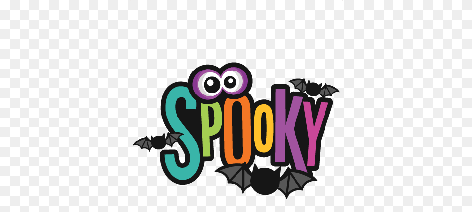 Spooky Clipart Title Svg Scrapbook Illustration, Logo, Text, Light, Head Free Png Download