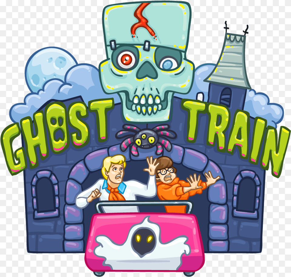 Spooky Clipart Train Ghost Train Ride Clipart, Book, Comics, Publication, Baby Png Image