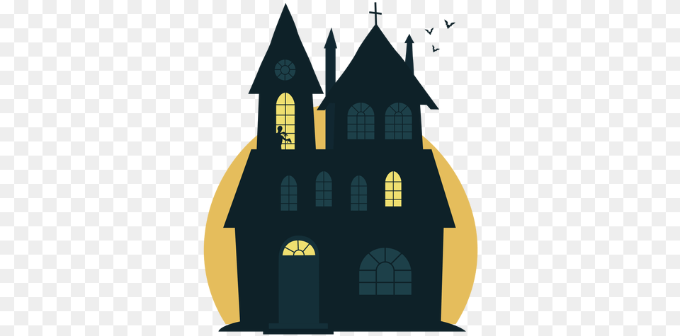Spooky Halloween Haunted House Fiction, Architecture, Building, Cathedral, Church Png Image