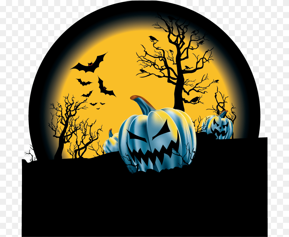 Spooky Halloween Wallpaper Vector Halloween, Festival Free Png